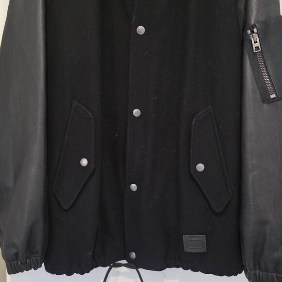 COACH Leather And Wool Varsity Jacket - Picture 5 of 16